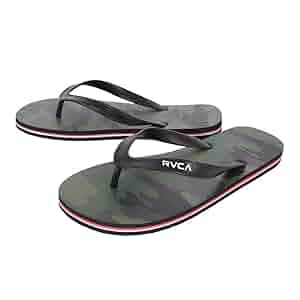 Amazon.com | RVCA(ルーカ) Men's Slide Flip-Flop, Green, 26.0